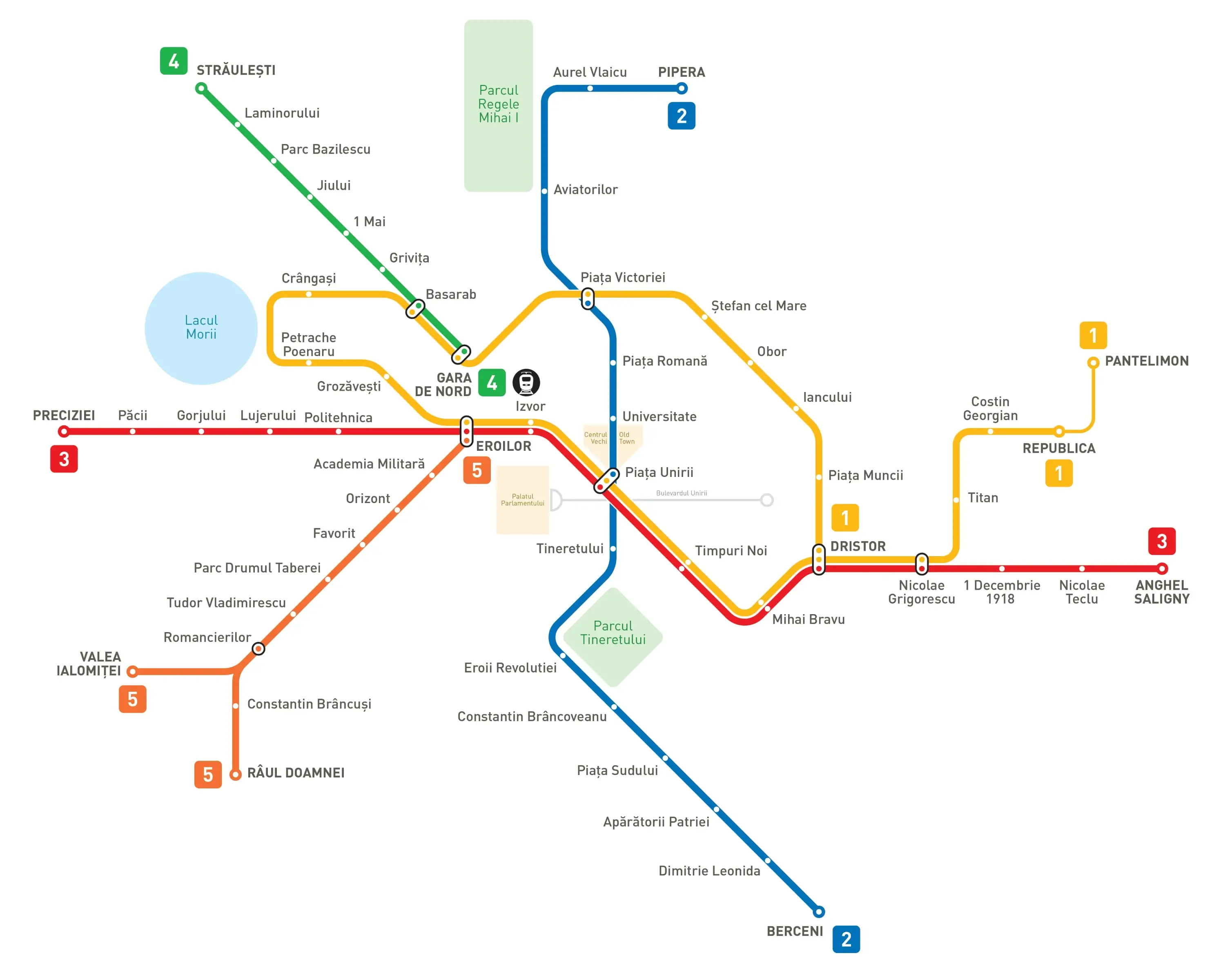 Harta Metrou Bucuresti